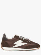 Sneakers June In Leather Semerdjian Brown women JUNEE278