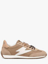 Sneakers June In Leather Semerdjian Brown women JUNEE274