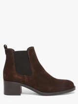 Heeled Boots In Leather Tamaris Brown women 41