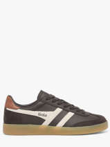 Sneakers Viper In Leather Gola Brown men CMB744CW