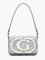 Shoulder Bag Ruby Cotton Guess Blue ruby DG974019
