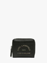 Wallet Leather Karl lagerfeld Black k daily B3W32015