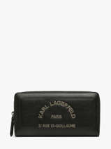 Portefeuille Cuir Karl lagerfeld Noir k daily B3W32016