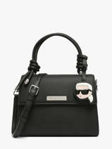 Crossbody Bag K Ikon Leather Karl lagerfeld Black k ikon B3W30125