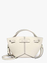 Sac Bandouli�re K Pierced Cuir Karl lagerfeld Blanc k pierced B3W30280