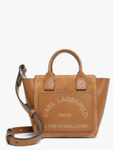 Sac Bandouli�re K Daily Cuir Karl lagerfeld Marron k daily B3W30325