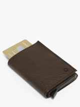 Porte-cartes Cuir Etrier Marron madras EMAD5020-vue-porte