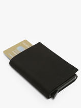 Card Holder Leather Etrier Black oil EOIL5020-vue-porte