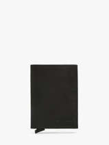 Card Holder Leather Etrier Black oil EOIL5020