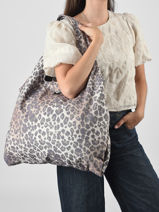 1 Compartment Shoulder Bag Roxy Gray back to school RJBP5031-vue-porte