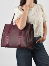 Shoulder Bag Format A4 Gallantry Red format a4 KJ62040-vue-porte