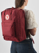 Sac � Dos 1 Compartiment + Pc 17" Fjallraven Rouge kanken 23525-vue-porte