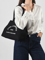 Shoulder Bag Rsg Cotton Karl lagerfeld Black rsg B1W50010-vue-porte