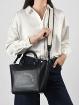Sac � Main K Daily Cuir Karl lagerfeld Noir k daily B3W30093-vue-porte