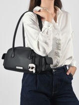 Bowling K Ikon Cuir Karl lagerfeld Noir k ikon B3W30119-vue-porte