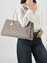 Shoulder Bag Th Grace Recycled Polyester Tommy hilfiger Brown th grace AW18754-vue-porte
