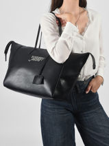 Sac Port� �paule Tjw Bold Tommy hilfiger Noir tjw bold AW18786-vue-porte