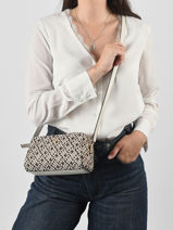 Shoulder Bag Th Grace Recycled Polyester Tommy hilfiger Brown th grace AW18864-vue-porte