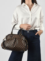 Sac Port� Main Second Life Louis vuitton Marron second life MTFZPU43-vue-porte