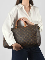 Satchel Second Life Louis vuitton Brown second life M41522-vue-porte