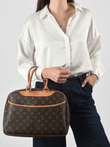 Sac Port� Main Second Life Louis vuitton Marron second life K3KLMKDH-vue-porte