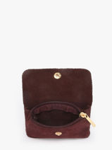 Coin Purse Velvet Leather Milano Red velvet VE23091O-vue-porte