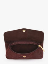 Coin Purse Velvet Leather Milano Red velvet VE23113O-vue-porte