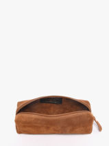 Pouch Leather Milano Brown velvet VE22116O-vue-porte