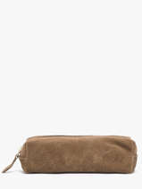 Pouch Leather Milano Beige velvet VE22116O