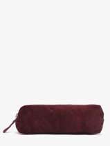 Trousse Cuir Milano Violet velvet VE22116O