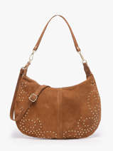 Sac Port� �paule Velvet Milano Marron velvet VE26061