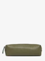 Trousse Cuir Milano Vert caviar CA22116O