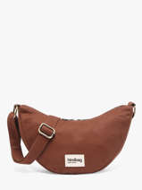 Sac Bandouli�re Andrea Coton Hindbag Marron best seller ANDREA