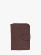 Portefeuille Cuir Hexagona Marron confort 461063R