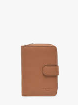 Wallet Leather Hexagona Brown confort 461063R