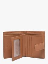Wallet Leather Hexagona Brown confort 467468R-vue-porte