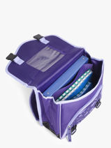 Cartable 2 Compartiments K-pop demon hunters Violet huntrix 26AJ203A-vue-porte