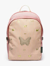 2-compartment Backpack Caramel et cie Pink boheme FI