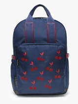 Sac � Dos 1 Compartiment Caramel et cie Bleu boheme FI