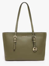 Cabas Quinn Cuir Michael kors Vert quinn T5GQNT2L