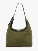 Shoulder Bag Velvet Caviar Leather Milano Green velvet caviar VC26062