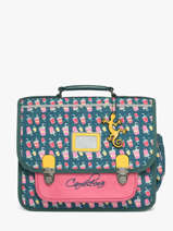 Satchel For Kids 2 Compartments Cameleon Blue retro CA35