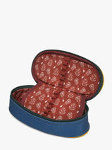 2-compartment Pouch Cameleon Blue vintage family boulanger PLUM-vue-porte