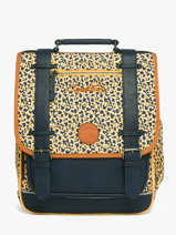 Sac � Dos 3 Compartiments Cameleon Jaune vintage fantasy PBVGSD39
