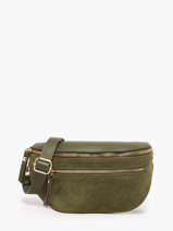 Sac Banane Cuir Milano Vert velvet caviar VC24111