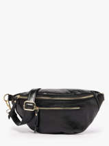 Belt Bag Leather Milano Black shiny sauvage SS24119