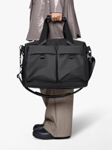 Travel Bag Travel Rains Black travel 12970-vue-porte