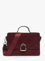 Sac Bandouli�re M Altesse Suede Etrier Rouge altesse suede EASU048M