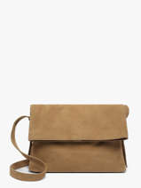 Sac Bandouli�re Cavalier Nubuck Cuir Etrier Marron cavalier nubuck ECAN135M