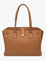 2-compartment Messenger Bag With 15" Laptop Sleeve Etrier Brown equestre EEQT142B